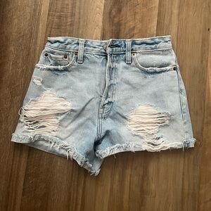 Abercrombie and fitch jean shorts- annie high rise short size 24